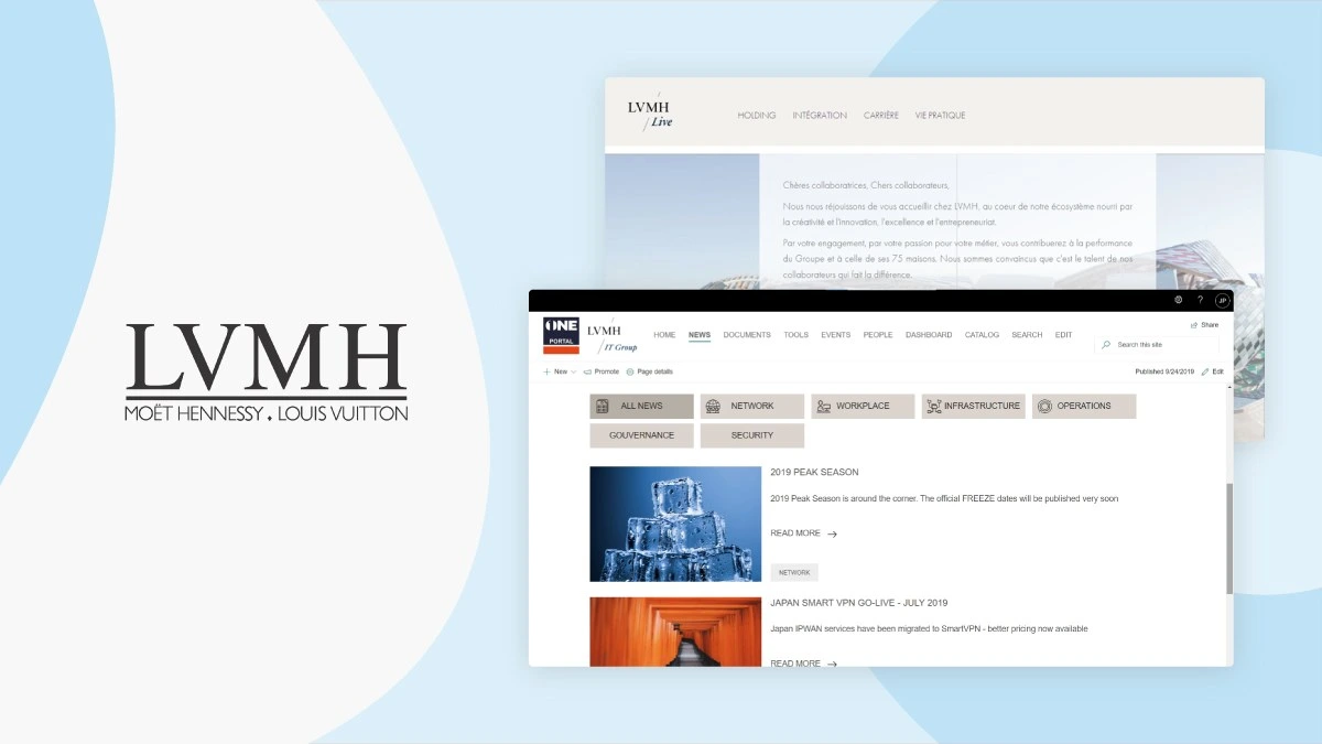 LVMH Launches IT and HR Intranet Portals with Abilitics