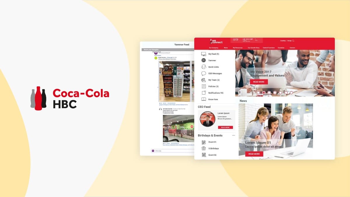 Coca-Cola HBC Launches an Intranet Portal with Abilitics